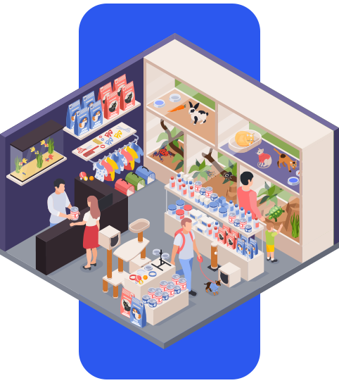 宠想来致力于为宠物店提供数字化解决方案与技术支持<br>Digital Solutions & Technical Support